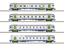 Trix 18293 - N - 4-tlg. Set Personenwagen GoldenPassLine, BLS, Ep. VI